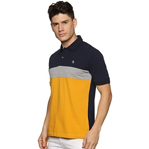 Adro Premium Polo T-Shirt For Men (Pn23-S1-Nbgrmu-Mu_Mustard_S)