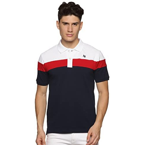 Adro Premium Polo T-Shirt For Men (Pn23-S5-Whrdnb-Wh_White_S)