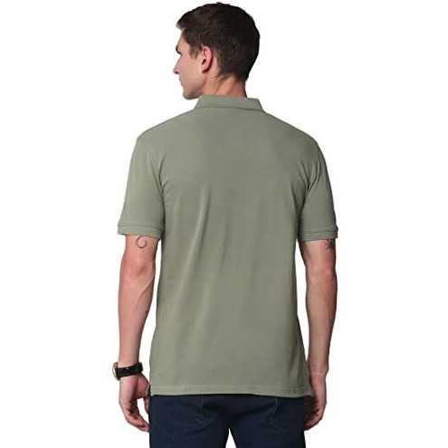 Adro Men's Premium Cotton Polo T-Shirt (Pn23-M-Pln-Ol_Olive_S)