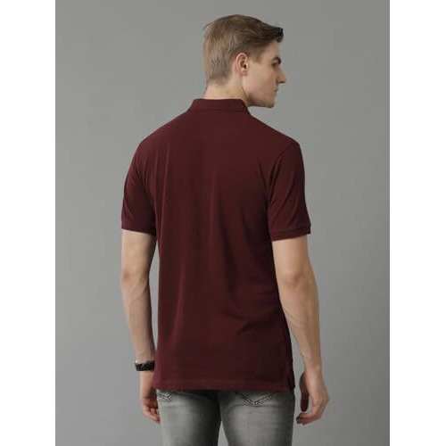 Adro Premium Cotton Polo For Men (Pn23-H-Pln-Mr_Maroon_2Xl)