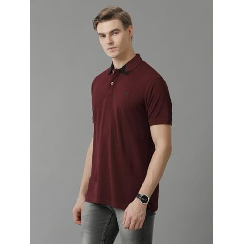 Adro Premium Cotton Polo For Men (Pn23-H-Pln-Mr_Maroon_2Xl)