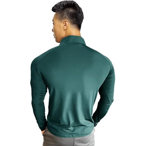 Eyebogler Men High Neck Colourblocked Full Sleeve Regualr Fit T-Shirt