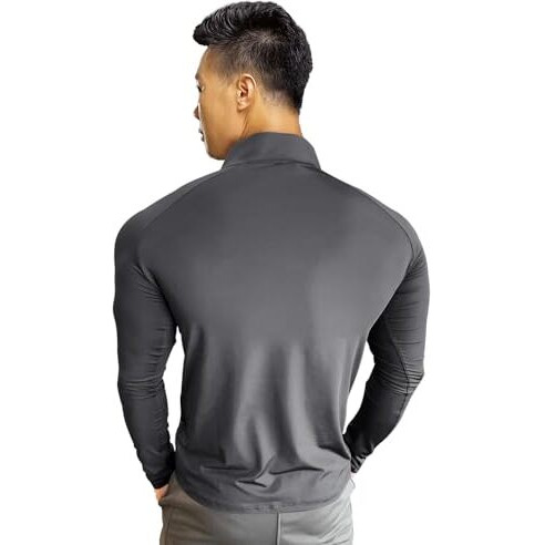 Eyebogler Men High Neck Colourblocked Full Sleeve Regualr Fit T-Shirt