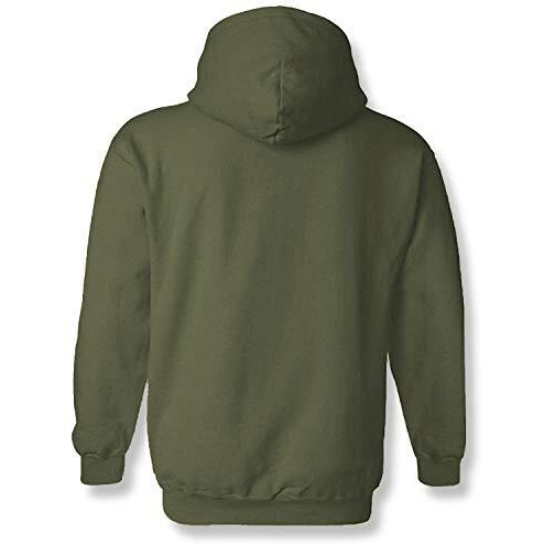 Adro Men's Cotton Neck Hooded Sweatshirt (H-M-Pc-Ol_Olive_S)