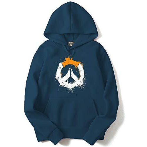 Adro Men's Cotton Neck Hooded Sweatshirt (H21-M-Pc-Sb_Teal_S)