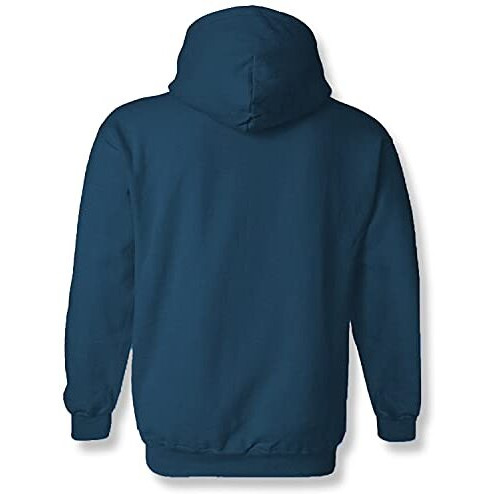 Adro Men's Cotton Neck Hooded Sweatshirt (H21-M-Pc-Sb_Teal_2Xl)