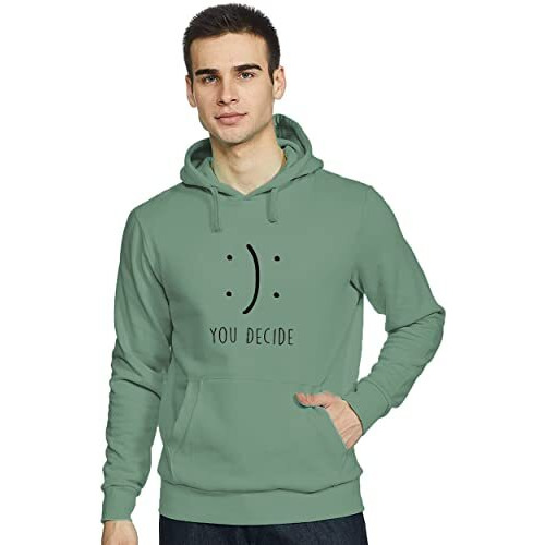 Adro Men's You Decide Printed Hooded Neck Cotton Hoodies Sweatshirts (H21-M-Dec-Pt_Pista_Xl)