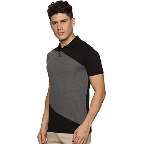 Adro Premium Cotton Multicolor Polo T-Shirt For Men (Pn23-S2-Bldg_Black_2Xl)