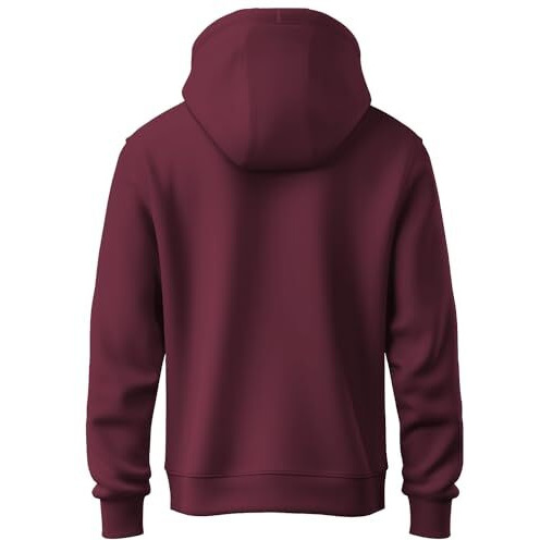 Adro Men's Cotton Neck Hooded Sweatshirt (H21-M-Byo-Mr_Maroon_2Xl)