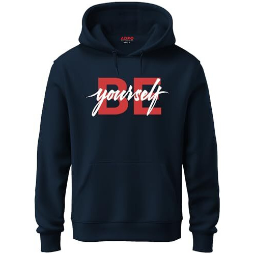 Adro Men's Graphic Printed Cotton Hoodies (H21-M-Byo-Nb_Navy_L)