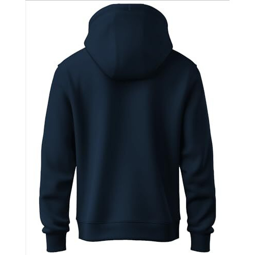 Adro Men's Cotton Neck Hooded Sweatshirt (H21-M-Dba-Nb_Navy_M)