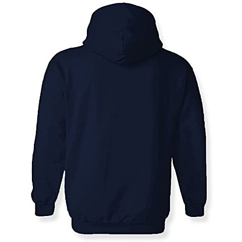 Adro Men's Cotton Neck Hooded Sweatshirt (H21-M-Rev-Nb_Navy_M)