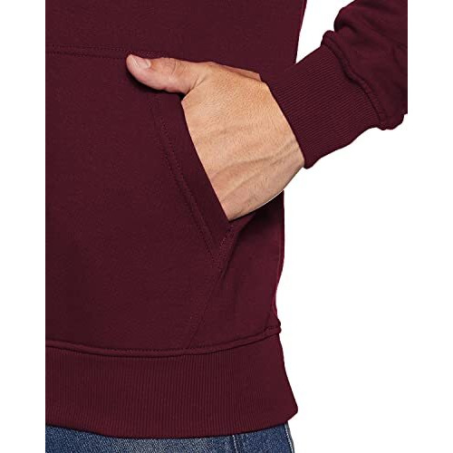 Adro Men's Cotton Neck Hooded Sweatshirt (H22-1-Winn-Mr_Maroon_2Xl)