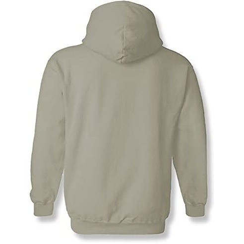 Adro Men's Cotton Neck Hooded Sweatshirt (H22-1-Pln-Ch_Beige_2Xl)
