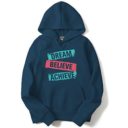 Adro Printed Hoodies/Sweatshirts For Men & Women (H-M-Dbaa-Sb_Teal_L)