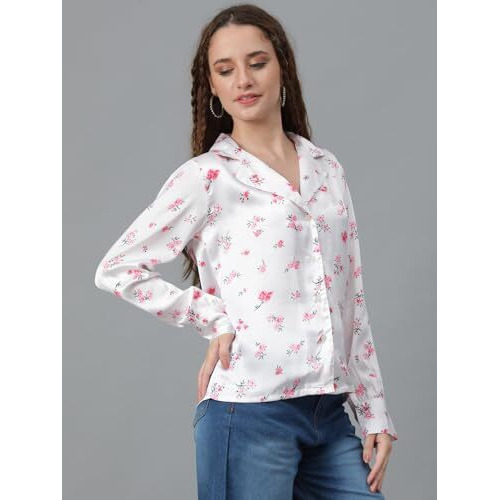 Kotty Women's Relaxed Fit Printed Casual Shirt
