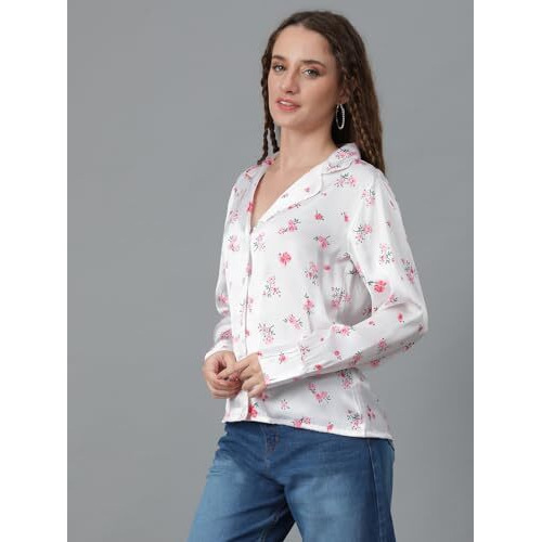 Kotty Women's Relaxed Fit Printed Casual Shirt