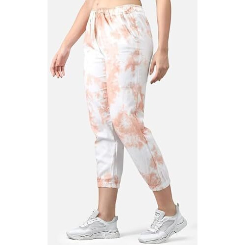 Dhruvi Trendz Womens Spandex Trousers Regular Fit Trousers (Dt-Tr-709_Orange_Xl)