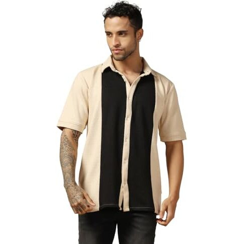 Leriya Fashion Men's Regular Fit Shirt (Lf-Ms-6172_Cream