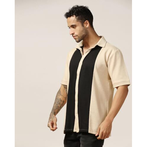 Leriya Fashion Men's Regular Fit Shirt (Lf-Ms-6172_Cream