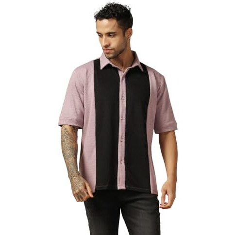 Leriya Fashion Men's Regular Fit Shirt (Lf-Ms-6172_Pink