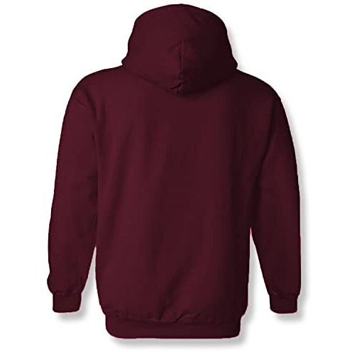 Adro Men's Cotton Neck Hooded Sweatshirt (H22-M-Lnn-Mr_Maroon_M)