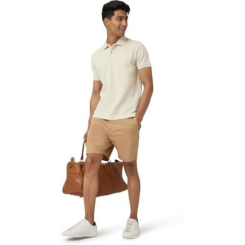 Xyxx Men's Cotton Solid Regular Fit T-Shirt (Xy_Cr14_Polo Tshirt_1_Almond White