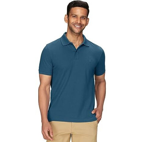 Xyxx Men's Cotton Solid Regular Fit Shirt (Xy_Cr14_Polo Tshirt_1_Indian Blue