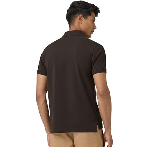 Xyxx Cotton Men's Solid Regular Fit T-Shirt (Xy_Cr14_Polo T-Shirt_1_Mocha Brown, Xl