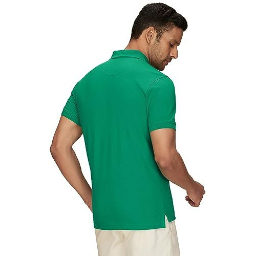 Xyxx Men's Cotton Solid Regular Fit Shirt (Xy_Cr14_Polo Tshirt_1_Sea Green