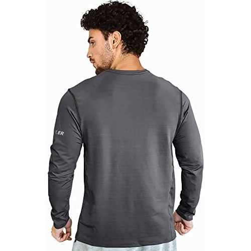 Eyebogler Mens Dry Fit Round Neck Full Sleeve Casual Tshirt Pack Of 2