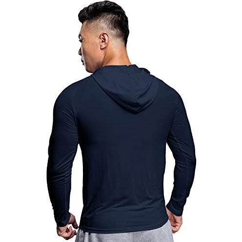 Eyebogler Mens Dry Fit Hooded Neck Full Sleeve Casual Tshirt Pack Of 2