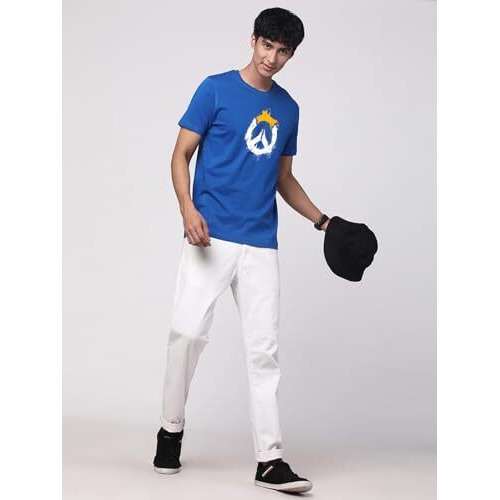 Adro Mens Printed T-Shirt For Men | R22-M-Pc-Rb-Xl Royal Blue