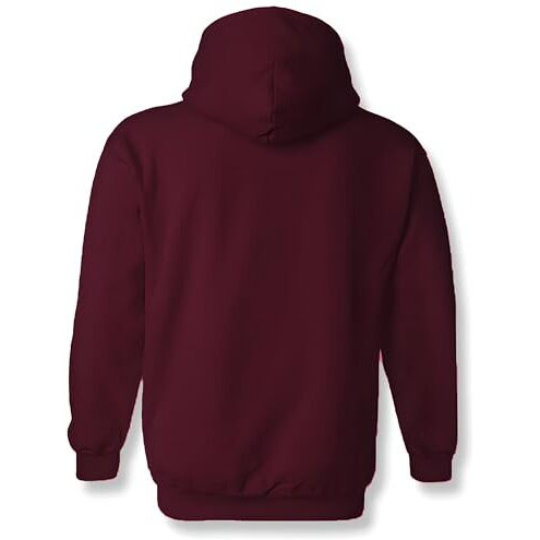 Adro Mens Printed Hoodies In Premium Cotton Fleece 340 Gsm (H23-M-Cre-Mr_Maroon_Xl)