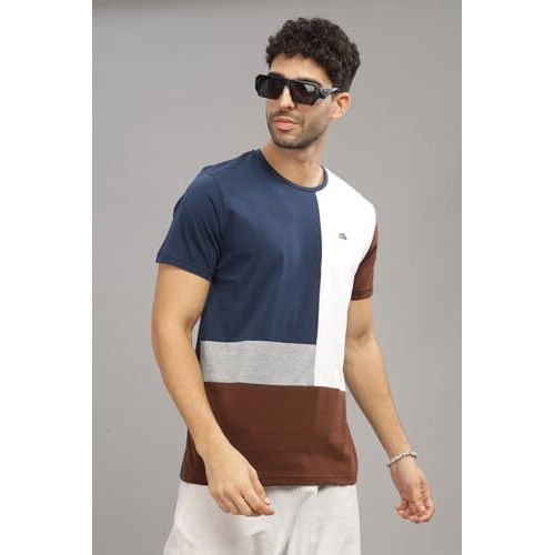 Adro Tshirt For Menmulti Color T-Shirt For Mencotton T-Shirtmens Tshirtrn8-24-Sbwhbr-2Xl