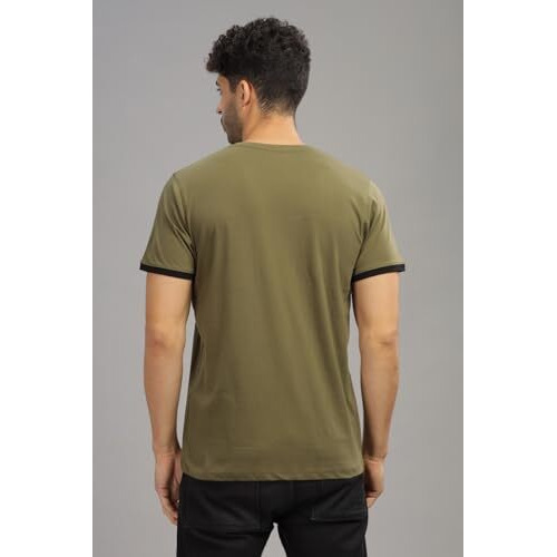 Adro Tshirt For Menmulti Color T-Shirt For Mencotton T-Shirtmens Tshirtrn8-24-Olblwh-S