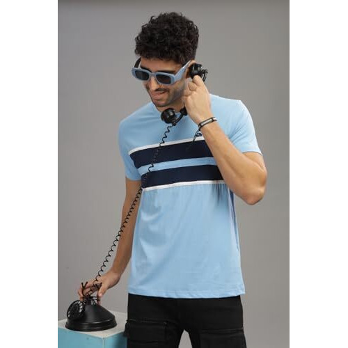 Adro Tshirt For Menmulti Color T-Shirt For Mencotton T-Shirtmens Tshirtrn8-24-Sknb-M