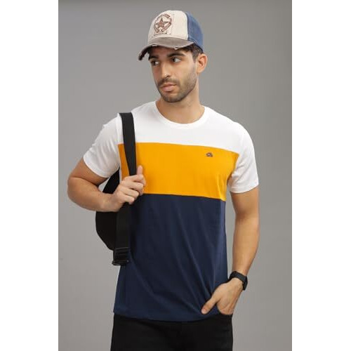 Adro Tshirt For Menmulti Color T-Shirt For Mencotton T-Shirtmens Tshirtrn8-24-Whmunb-L