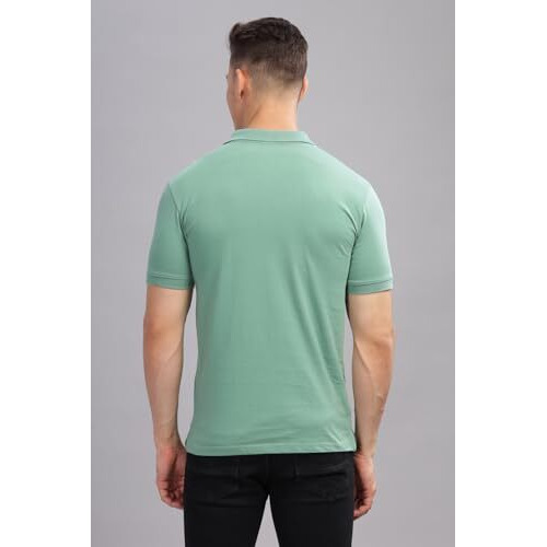Adro Regular Fit Polo T-Shirt For Men| Printed Polo T-Shirt | Cotton Polo T Shirt Also In Plus Size|Pnop24-L1-Ptnbwh-L Pista