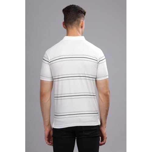Adro Men's Solid Regular Fit Polo Shirt (Pnop24-L1-Whgrbl_White1