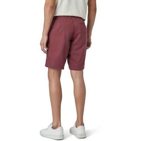 Xyxx Men Twill Cotton Chinos Shorts, Regular Fit, Solid, Pack Of 1, Cb1Sht08_32, Brick Red, 32