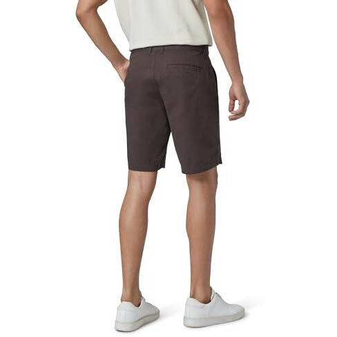 Xyxx Men Twill Cotton Chinos Shorts, Regular Fit, Solid, Pack Of 1, Cb1Sht06_34, Malt Brown, 34