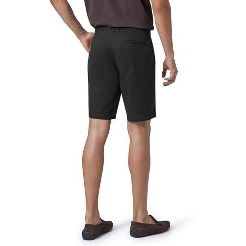 Xyxx Men Twill Cotton Chinos Shorts, Regular Fit, Solid, Pack Of 1, Cb1Sht05_36, Pitch Black, 36