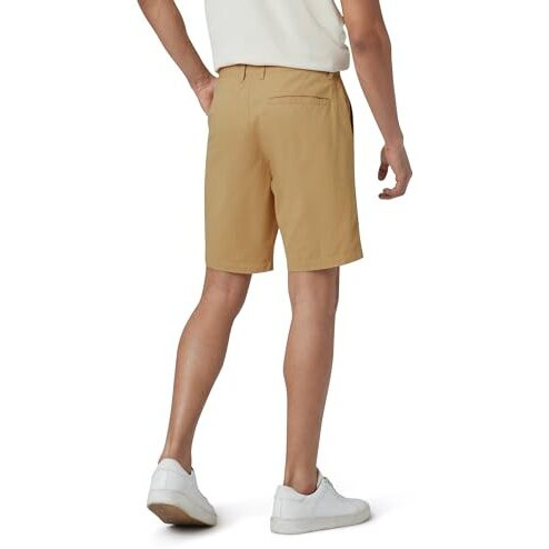 Xyxx Men Twill Cotton Chinos Shorts, Regular Fit, Solid, Pack Of 1, Cb1Sht07_36, Sand Brown, 36