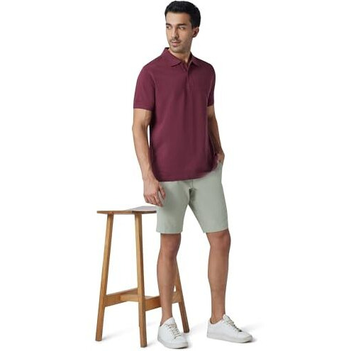 Xyxx Men Twill Cotton Chinos Shorts, Regular Fit, Solid, Pack Of 1, Cb1Sht09_30, Tea Green, 30