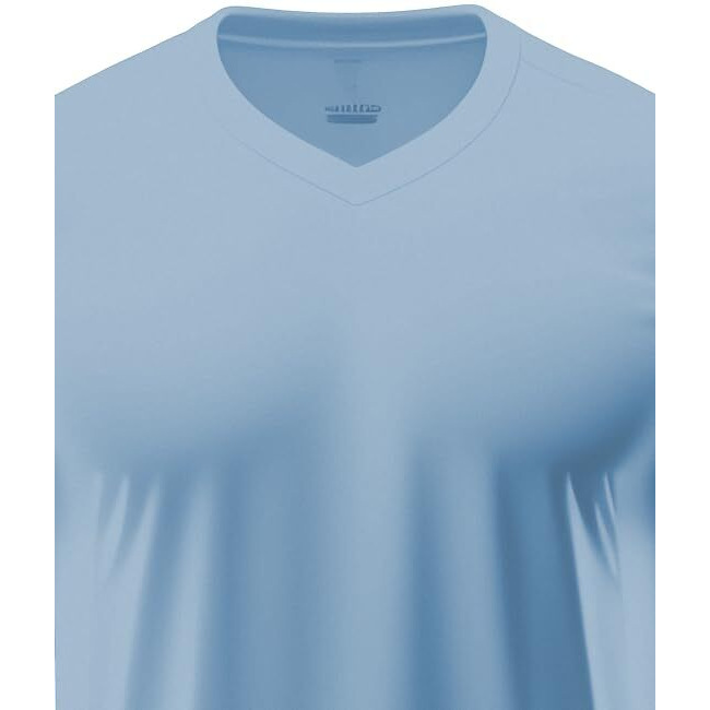Adro Mens V Neck T-Shirt|100% Combed Cotton T-Shirt|V-Neck Half Sleeve T-Shirt|Vn24-M-Pln-Sk-Xl Sky Blue