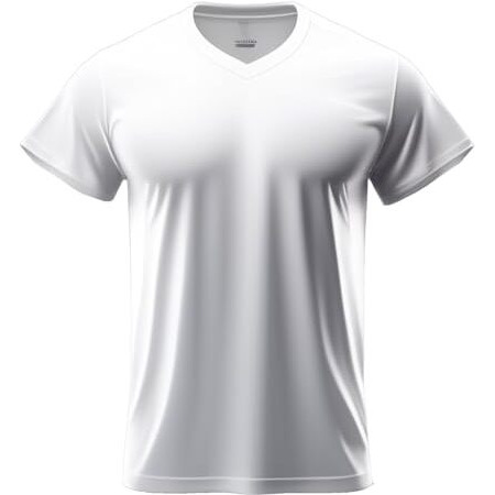Adro Mens V Neck T-Shirt|100% Combed Cotton T-Shirt|V-Neck Half Sleeve T-Shirt|Vn24-M-Pln-Wh-M White