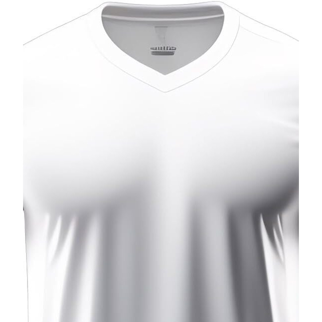 Adro Mens V Neck T-Shirt|100% Combed Cotton T-Shirt|V-Neck Half Sleeve T-Shirt|Vn24-M-Pln-Wh-M White