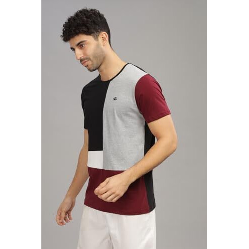 Adro Tshirt For Menmulti Color T-Shirt For Mencotton T-Shirtmens Tshirtrn8-24-Blgrmr-M