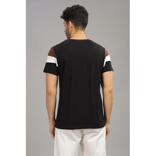 Adro Tshirt For Menmulti Color T-Shirt For Mencotton T-Shirtmens Tshirtrn8-24-Brwhbl-Xl